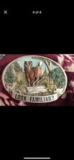 Vintage Deer Belt Buckle. Look Familiar Made In USA 1988. C  J Inc.