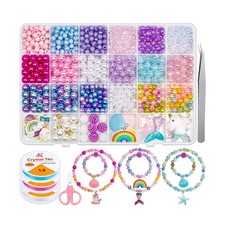 Cludoo 773Pcs Mermaid Charm DIY Beads for Jewelry Making, Unicorn D... Fast Ship