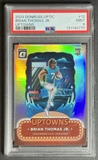 2024 Panini Donruss Optic Uptowns Brian Thomas Jr. #12 RC PSA 9