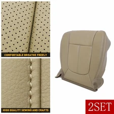 For 11-16 Ford F250 SuperDuty Driver Bottom Perforated Leather Seat Cover T 2SET