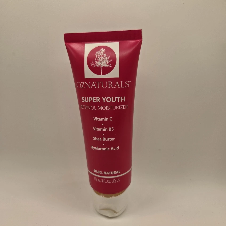 NEW OZNATURALS Super Youth  Retinol  Moisturizer 4 FL OZ SEALED - Image 2 of 4