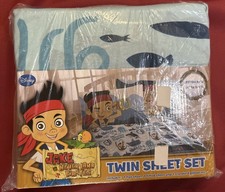 New Disney Jake And The Neverland Pirates Twin Sheet Set Cotton Blend