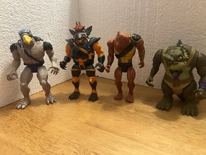 ThunderCats Lot of 4 Plastic Action Figures Without Packaging