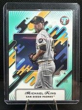2025 Topps Pristine Michael King Aqua Refractor /199 San Diego Padres #228