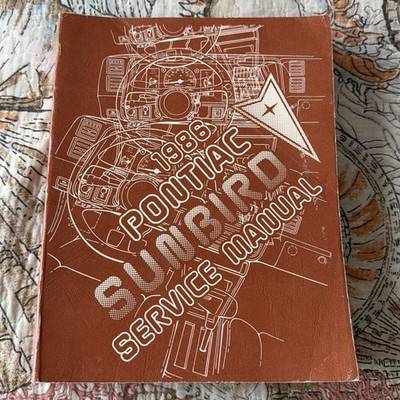 1986 Pontiac Sunbird Factory Service Manual - Complete Repair & Wiring