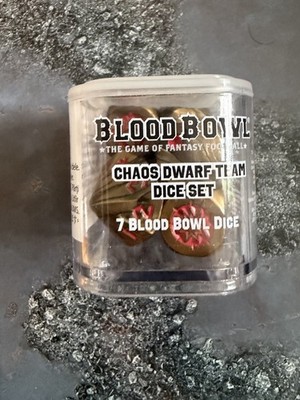 Chaos Dwarf Team Dice Würfel  Blood Bowl Warhammer Sammelauflösung