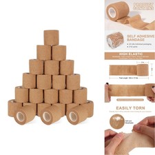 AOITMZAY 24 Pack Self Adhesive Bandage Wrap, 2 x 5 Yards Cohesive Medical Tape