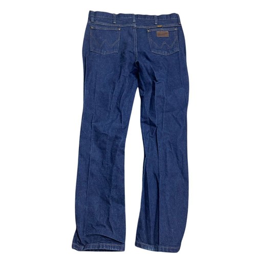 Wrangler Herren Größe 36 x 32 Blau Slim Fit Klassisch Dunkelblau Denim Jeans - Bild 7 von 7