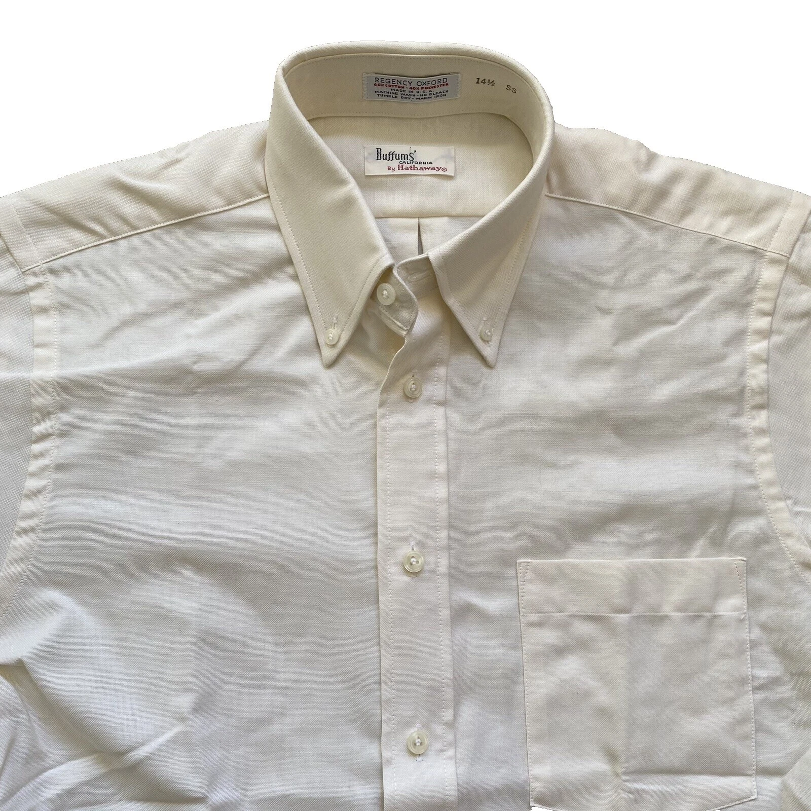 Mod/Gogo Mezcla De Algodón Camisas de vestir vintage para hombres