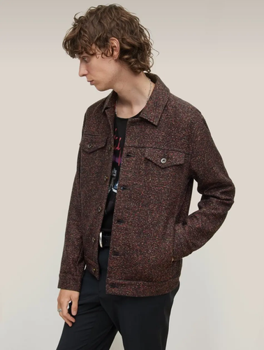 $498 NWT Brand New John Varvatos Collection Evans Trucker Jacket Coat EU46 US36 - Picture 4 of 12
