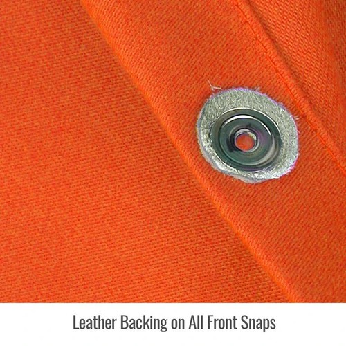 Revco Black Stallion 9 oz Orange Cotton Welding Jacket Chore Jacket Size 2XL - Picture 3 of 6