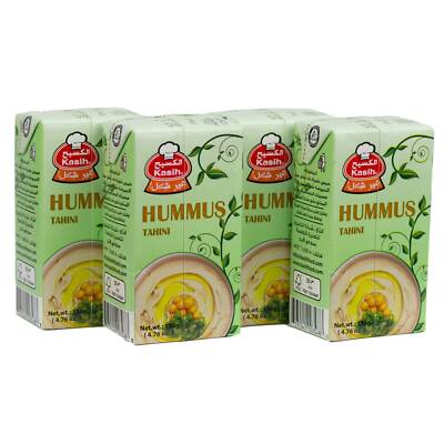 Kasih Hummus bi Tahina Arabisches Kichererbsenpüree 48 x 135 g Packung
