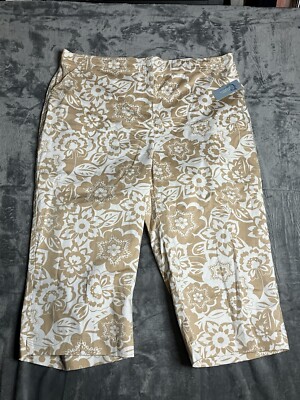 Plus Size Women's Capris Classic Elements 22w NWT