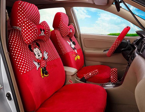 mickey mouse back seat cover