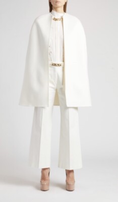 Valentino embellished wool and cashmere cape Jacket With Tags