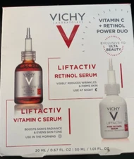 Vichy LiftActiv Vitamin C + Retinol Power Duo ~ New In Box as Shown