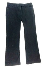 Tommy Hilfiger Women's Flat Front Bootcut Cotton Stretch Casual Black Pants 4