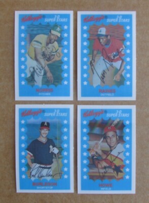 1982 KELLOGG'S 3-D SUPER STAR BASEBALL CARD SINGLES COMPLETE YOUR SET UPDATED