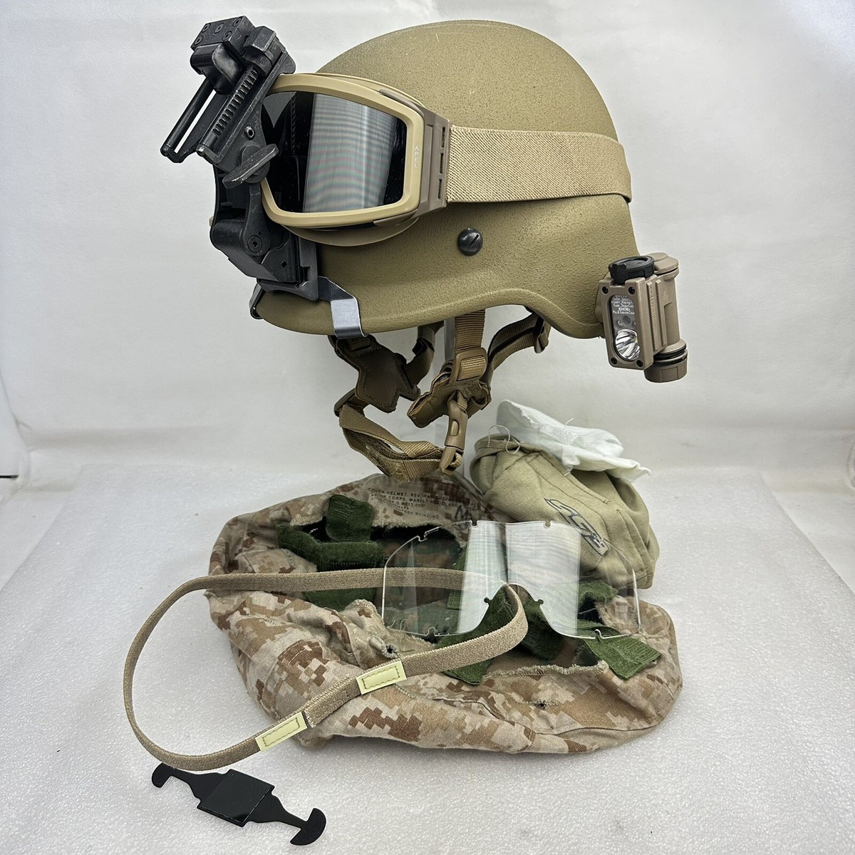 Large USMC LWH Lightweight Helmet Package Norotos ESS IR US