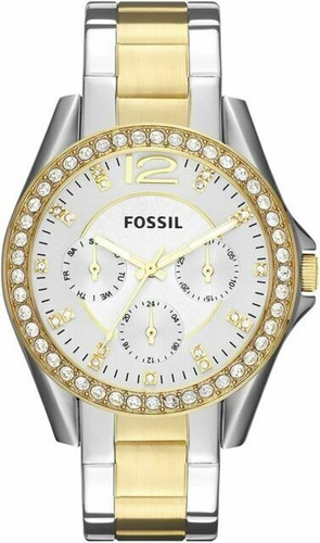 Fossil ES3204 Riley Multifunktions Bicolor Damenuhr - Bild 1 von 1