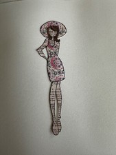 Paper Piecing Doll for junk journal/planner/scrapbooks-Julie Nutting pink/cream