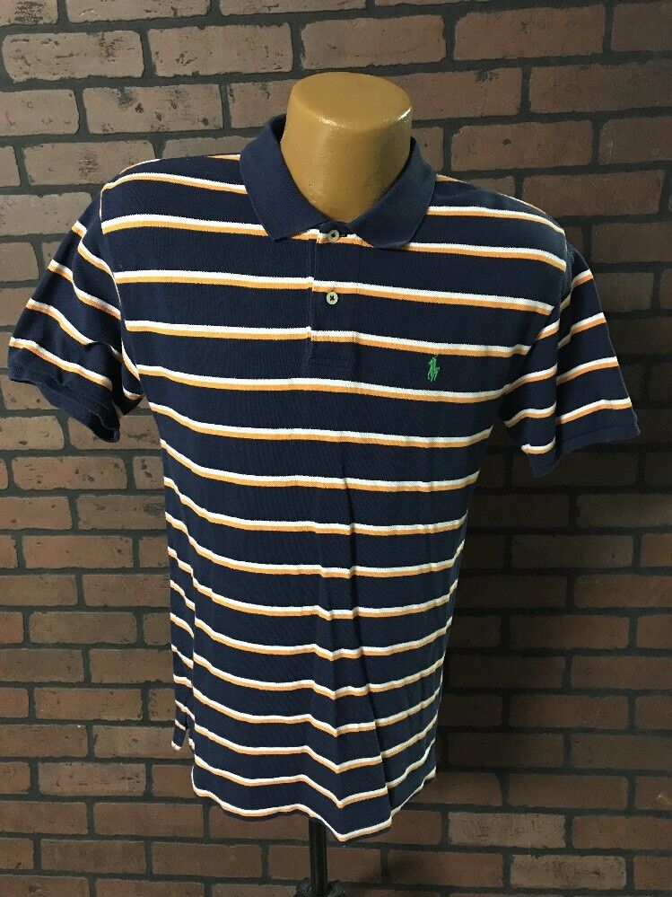 NWT Polo Ralph Lauren Stripe Bright POLO SHIRT Large L Med Fit