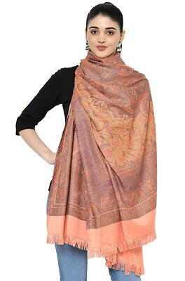 New Kashmiri Women's Faux Pashmina Silk Paisley Design Shawl Stole
