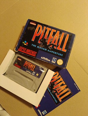 SNES Pitfall The Mayan Adventure in OVP mit Inlay und Anleitung Super Nintendo