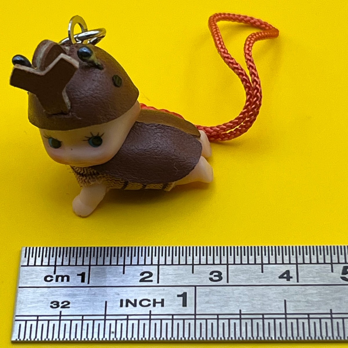 きゅーぴー様 Kewpie QP Strap Mini Figure Mascot Key Chain Rhinoceros