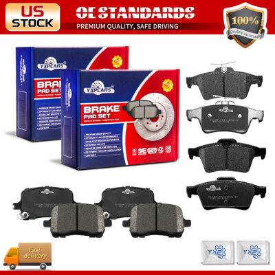 Front Rear Ceramic Brake Pads for 2007 2008 2009 Saturn Sky Pontiac Solstice