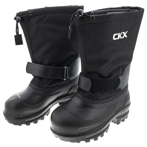 CKX Mens Boreal Snowmobile Boots Black Codura Nylon Draw Cord