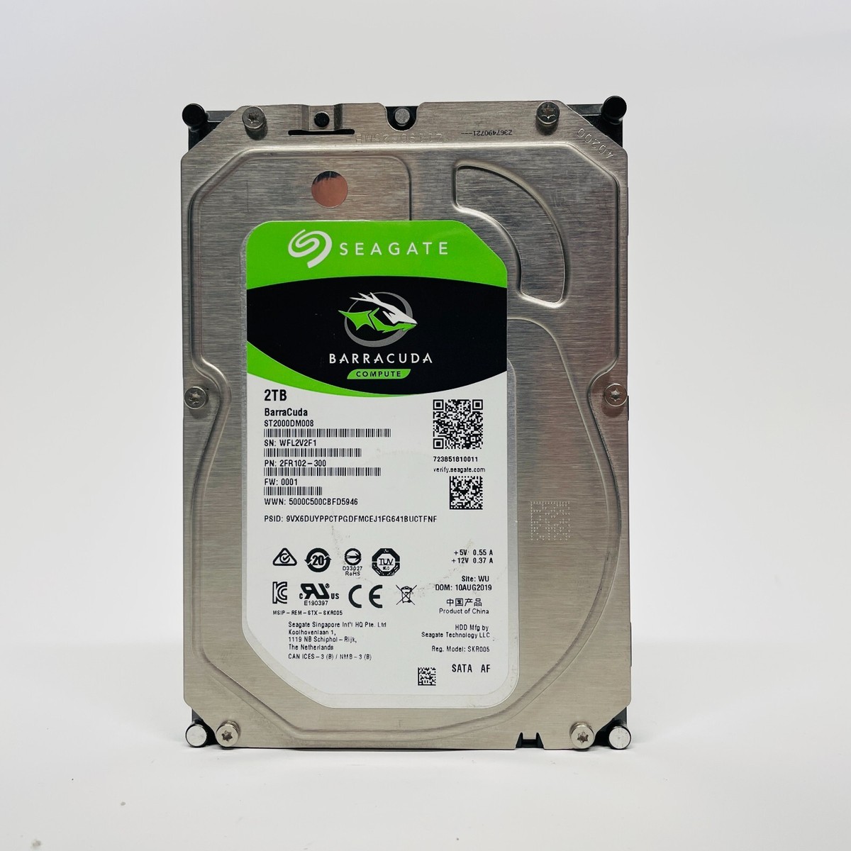 Seagate ST2000DM008 Barracuda Hard Drive 2TB SATA 3.5 BarraCuda