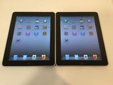 Lot of 2x Apple iPad 1st Gen 32GB, Wi-Fi, 9.7in - Black - Good Working Condition