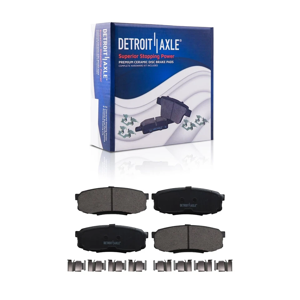 Front Rear Ceramic Brake Pads for 08-21 Toyota Tundra Sequoia Land Cruiser LX570 - Image 4 of 4