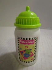 Fisher Price Little Mommy Doll Replacement 3" Baby Bottle with Green Top 2002