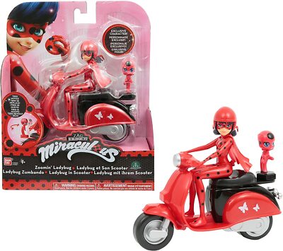 Giochi Preziosi Miraculous Scooter con Personaggio Ladybug, 14 cm  MRA12000