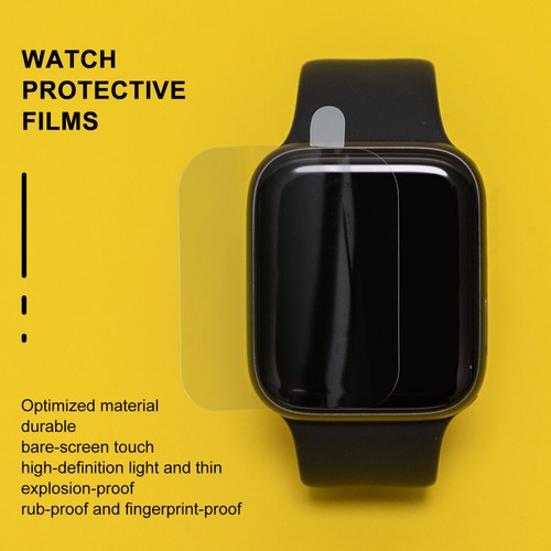 6 Pcs Watch Screen Protective Films Smartwatch Film Compatible for Series 7 - 第 9/12 張圖片