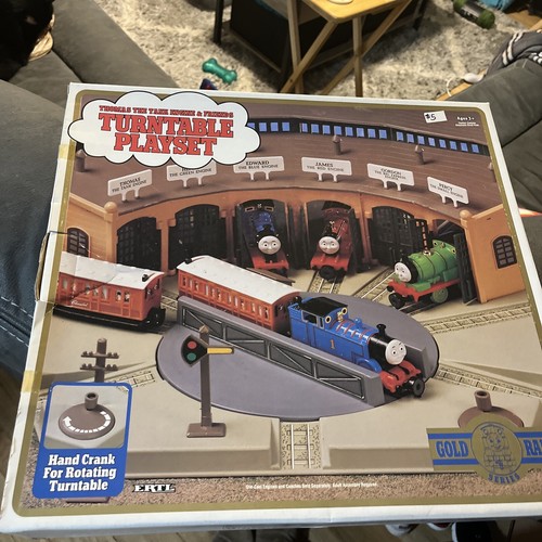 Vintage ERTL Thomas the Tank Engine & Friends TURNTABLE PLAYSET Gold