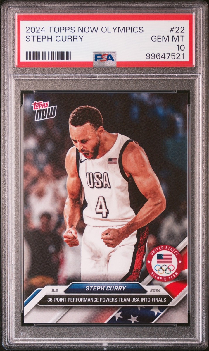 2024 TOPPS NOW OLYMPIC GAMES #22 STEPH CURRY PSA 10 | eBay