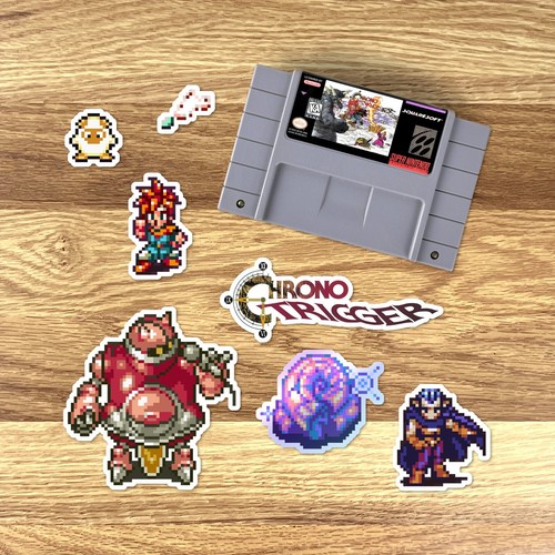 Chrono Trigger Magnete Super Nintendo SNES Pixel Art 60 Magnet Pack - Bild 2 von 2