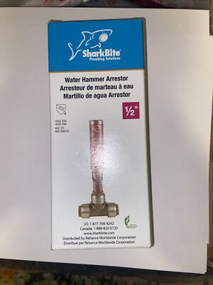 SharkBite Max 1/2 in Push-to-Connect Brass Residential Water Hammer Arrestor Tee