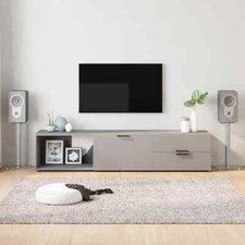 Image of Speaker Stands 2 pcs Silver Tempered Glass 1 Pillar Design vidaXL