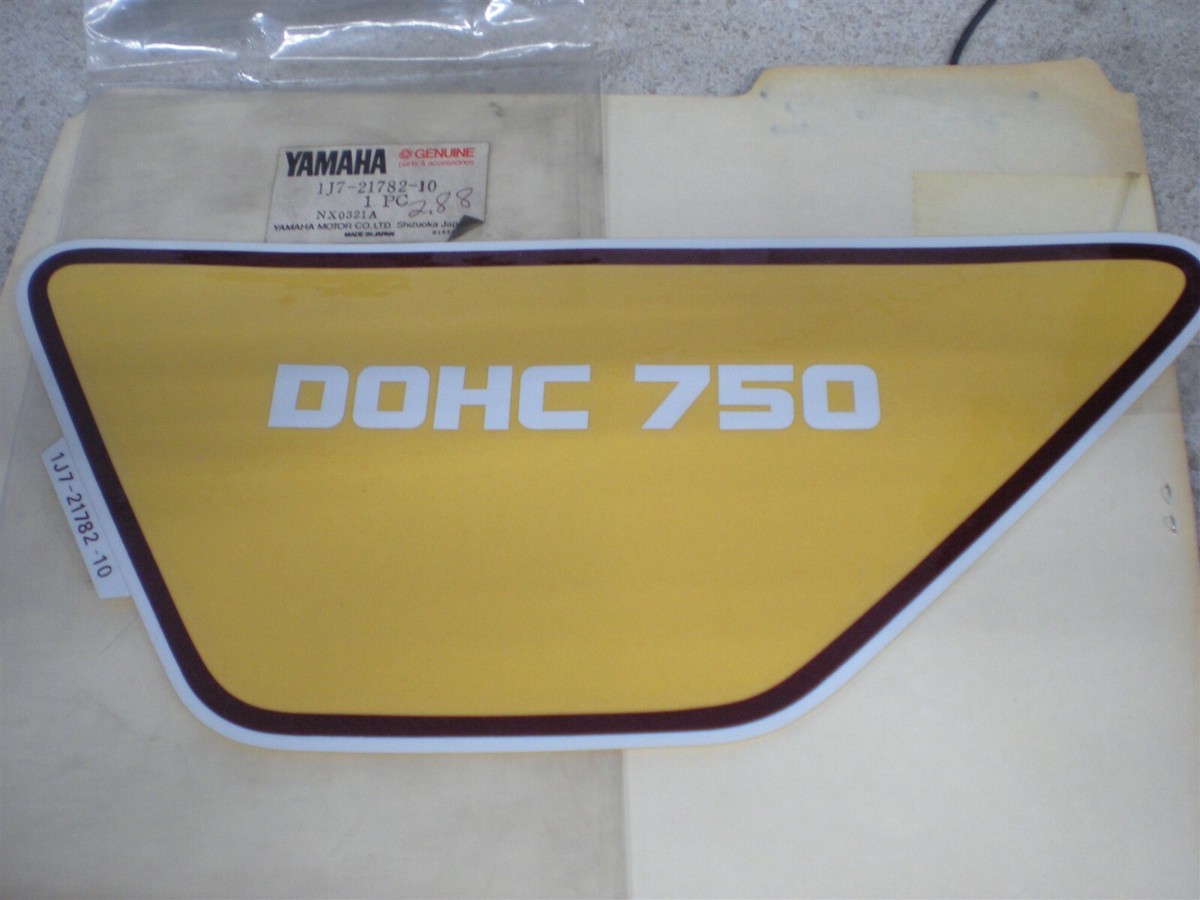 NOS OEM Yamaha Right Side Cover Emblem 1977 XS750 1J7-21782-10 | eBay