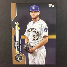 Adrian Houser 2020 Topps Gold Parallel #399 1546/2020 MLB Milwaukee Brewers