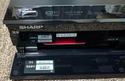 M3377 SHARP/AQUOS☆HDD/BDレコーダー☆BD-W1700 Sharp BD-W1700 Blu-Ray Recorder AQUOS 1TB Black Remote