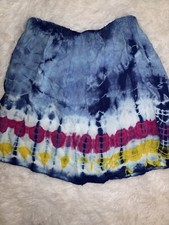 Little Girl Sz. 4 Blue Tie Dye Loose Fitting Boho Style Shorts. Cute, Fun