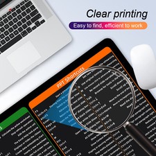 Shortcuts Mouse Pad Excel Word Gaming Desk Keyboard Mousepad With Stitched Edge-