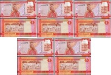 Gambia - 5 pcs х 5 Dalasis 2015 UNC P. 31 Lemberg-Zp