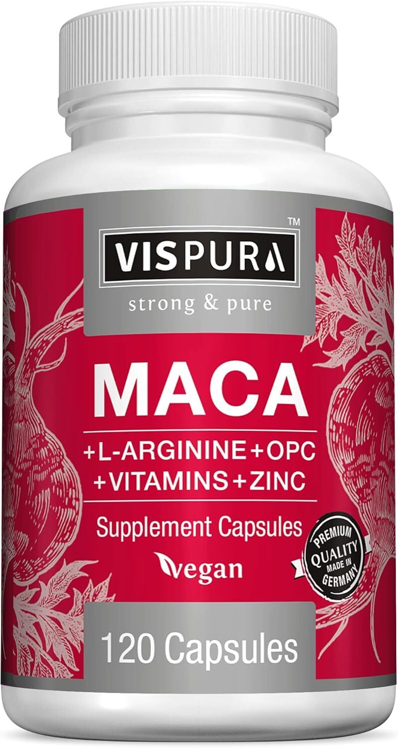 5000mg Maca Root Capsules with L-Arginine B6 B12 OPC Zinc for Energy & Vitality