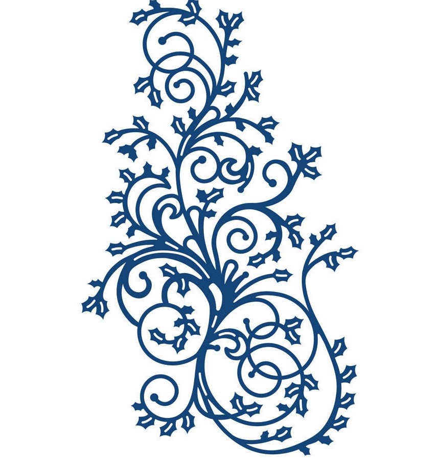 CLEARANCE SALE! New Tattered Lace 'HOLLY FLOURISH' Die - D409 Grab a BARGAIN!